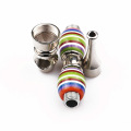 The new 100MM portable rainbow metal pipe comes with a bag of filter